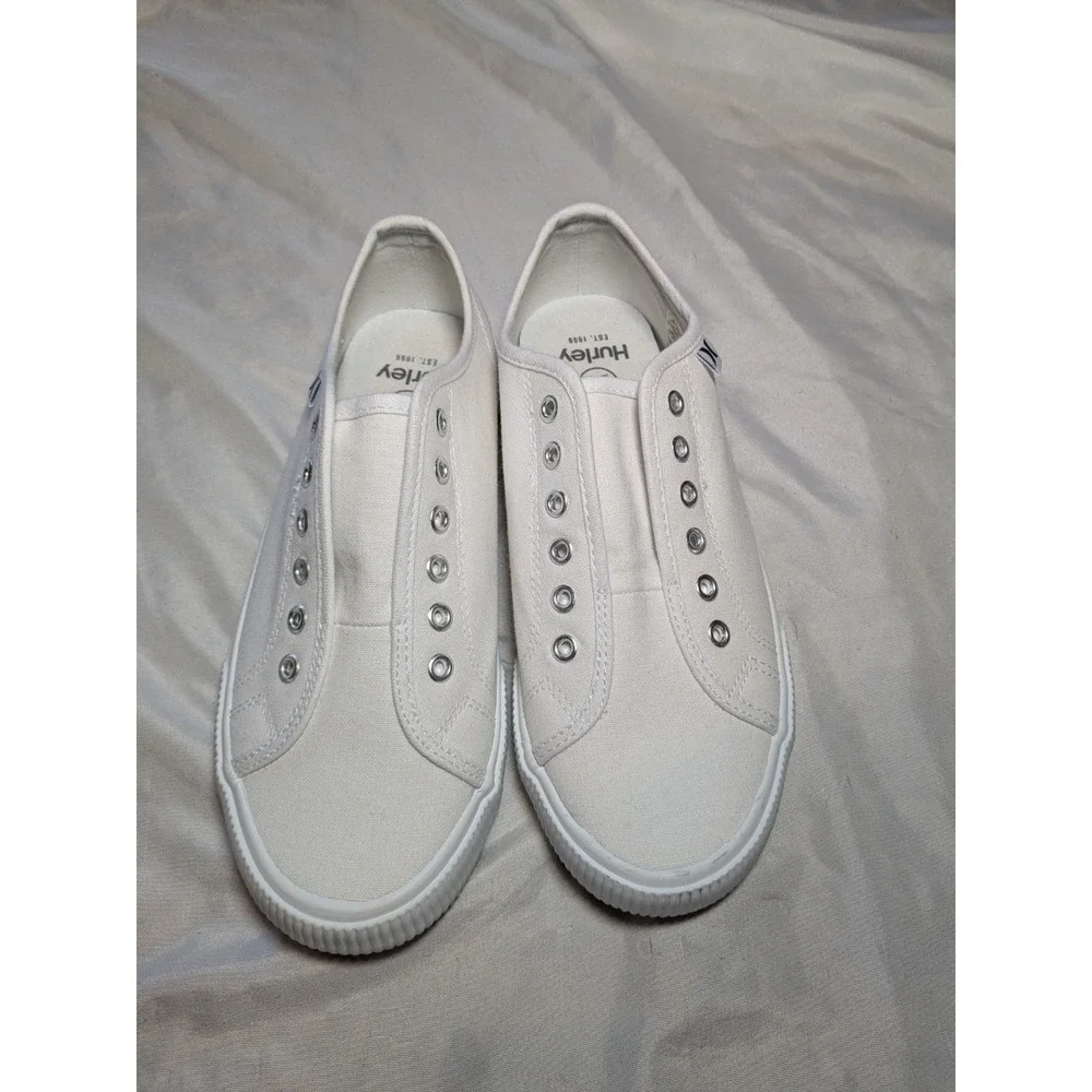 Hurley Chloe Women's White Slip On Shoes No Laces Size 6M